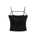 Sexy Folded Bra Pad Small Vest Women's New Elastic Sling Belt Short Top