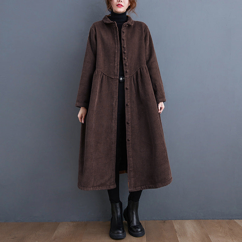 Korean Version Of Loose Plus Thicken Wick Long Sleeve Single-Crysle Jacket Women's 2026 Winter New Real Shot