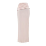 Hottie Sexy High-Waisted Hip Half-Dress Dress Pure Lust Wind Rollover Skirt Woman