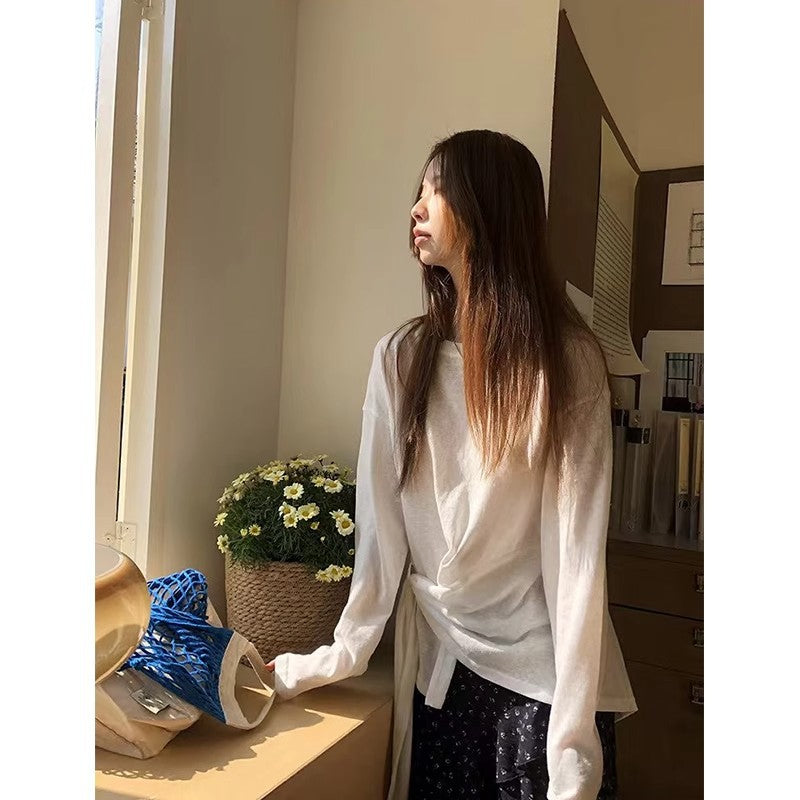 2025 Spring And Summer New Korean Irregularly Broken Flowers High Waist Half-Dress Women Thin Thin Thin Side Zipper Skirt