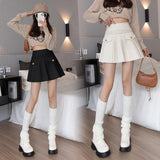 Real Shooting 2026 Winter New Net Red Sweet And Spicy Wind Repair Height Waist Thick Hairs Of The Hundred Fold Skirts And Half-Dress Skirts Women