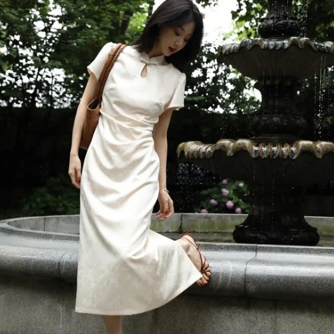 2025 New Heiguang Heavy Industry Cheongsam Dress Women's Summer National Style Improvement Of The New Chinese Dress